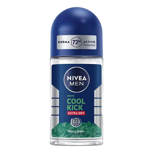 Nivea Men Roll On Deodorant Cool Kick Extra Dry 72H - 50ml