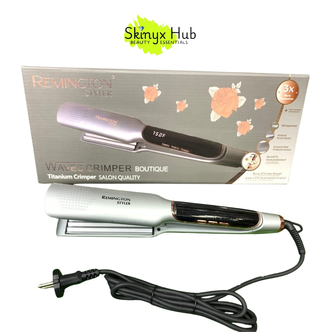 Remington Style Waves Crimper Titanium Salon Quality 3X