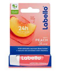 Labello Peach Shine Lip Balm - 4.8g